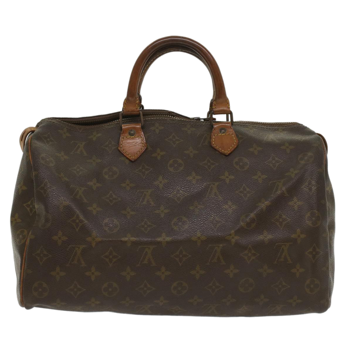 LOUIS VUITTON Monogram Speedy 35 Hand Bag M41524 LV Auth bs8700