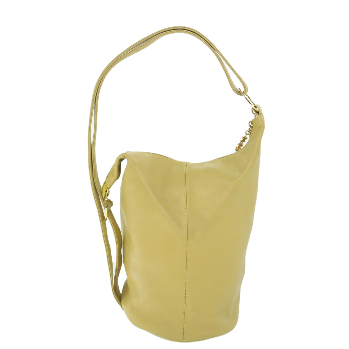 MCM Shoulder Bag Leather Beige Auth bs8704 - 0