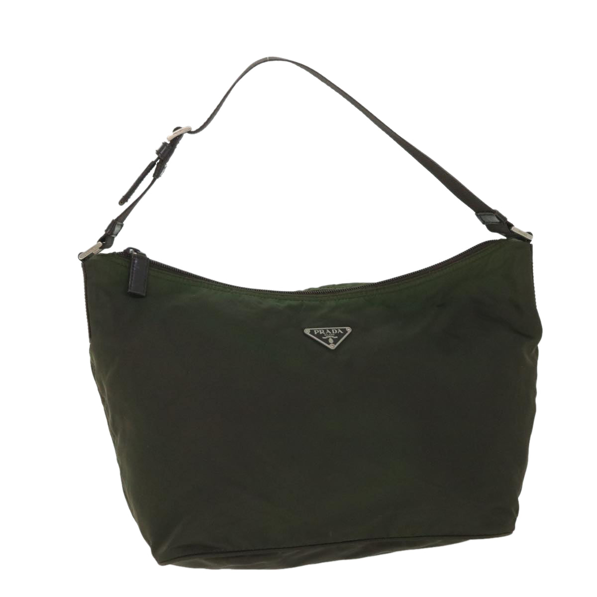 PRADA Shoulder Bag Nylon Green Auth bs8740