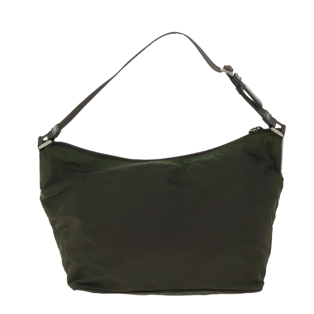 PRADA Shoulder Bag Nylon Green Auth bs8740