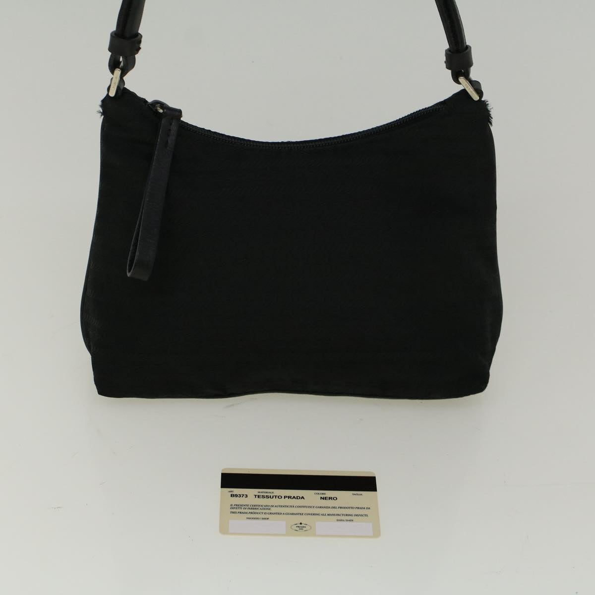 PRADA Shoulder Bag Nylon Black Auth bs8768