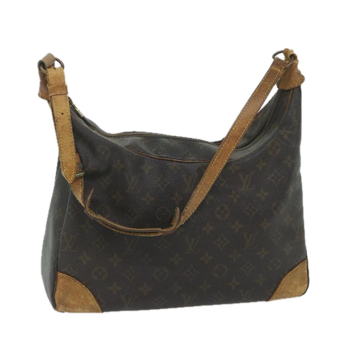 LOUIS VUITTON Monogram Boulogne 35 Shoulder Bag M51260 LV Auth bs8783