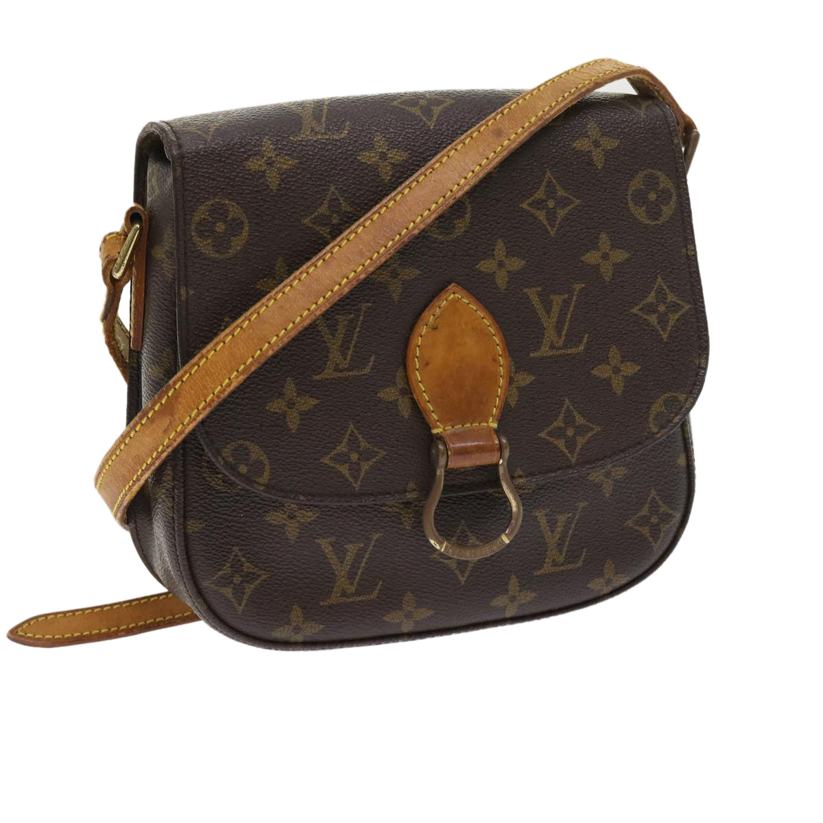 LOUIS VUITTON Monogram Saint Cloud MM Shoulder Bag M51243 LV Auth bs8788