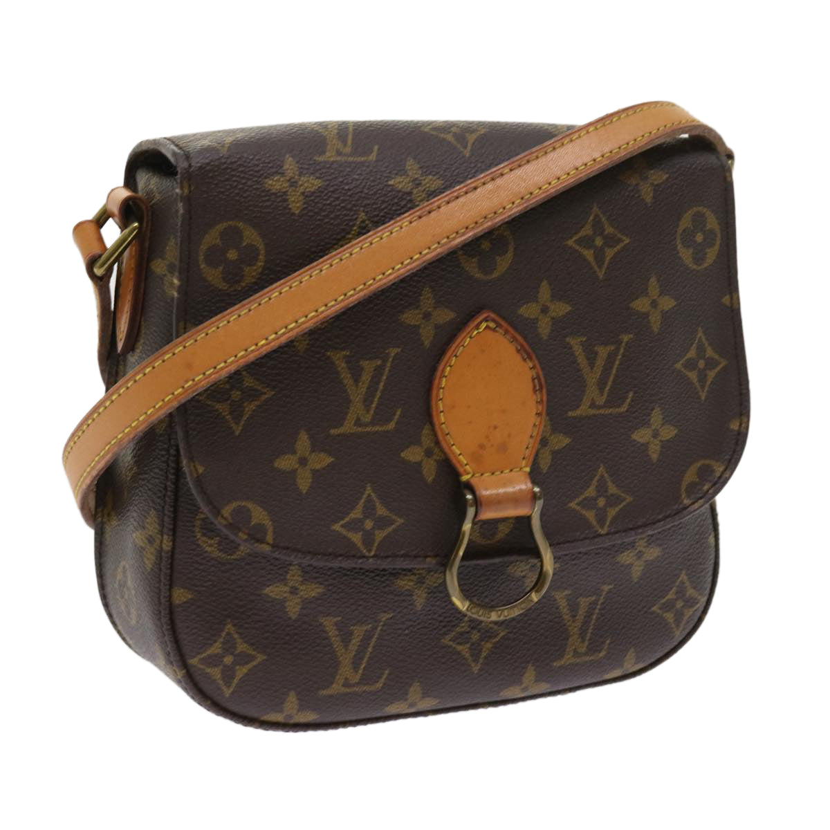 LOUIS VUITTON Monogram Saint Cloud MM Shoulder Bag M51243 LV Auth bs8790