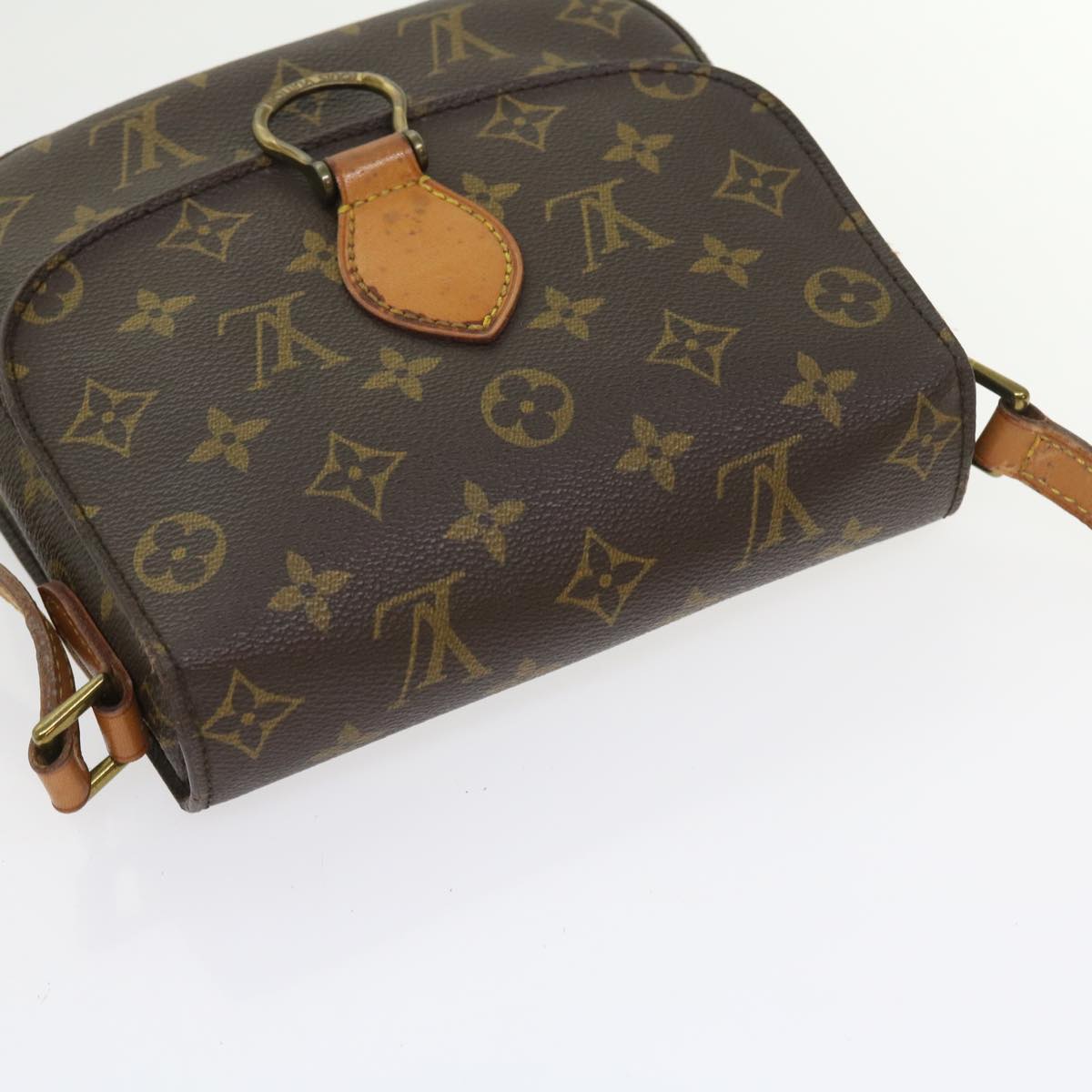 LOUIS VUITTON Monogram Saint Cloud MM Shoulder Bag M51243 LV Auth bs8790