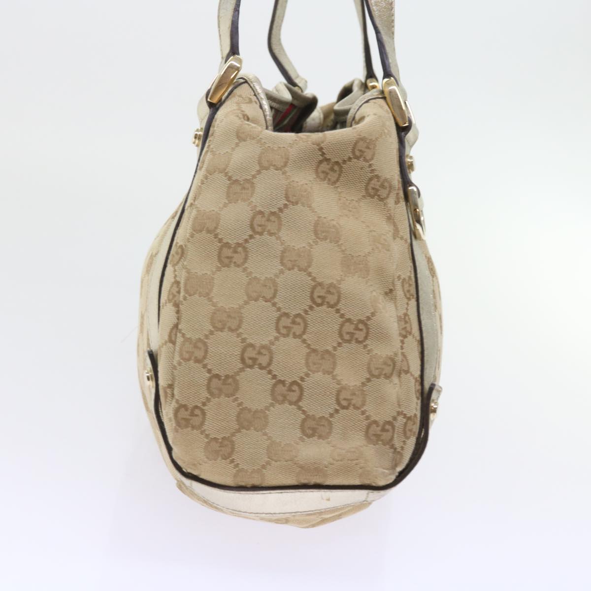 GUCCI GG Canvas Shoulder Bag Nylon Leather 3Set Beige Brown black Auth bs8794