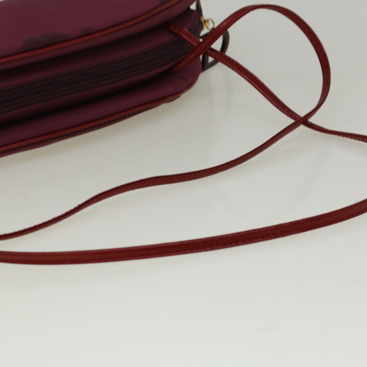 Christian Dior Shoulder Bag Nylon Red Auth bs8812