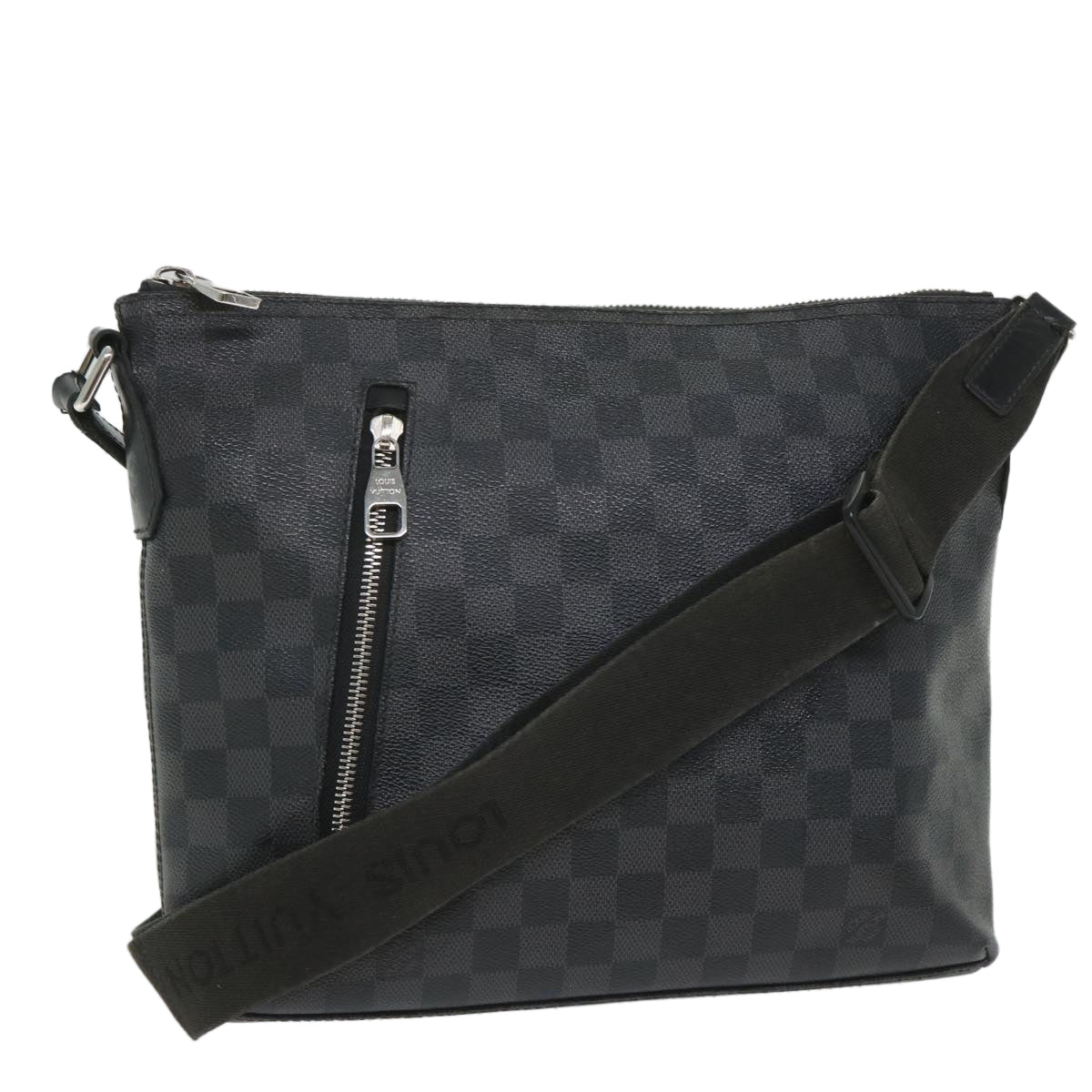 LOUIS VUITTON Damier Graphite Mick PM Shoulder Bag N40003 LV Auth bs8820