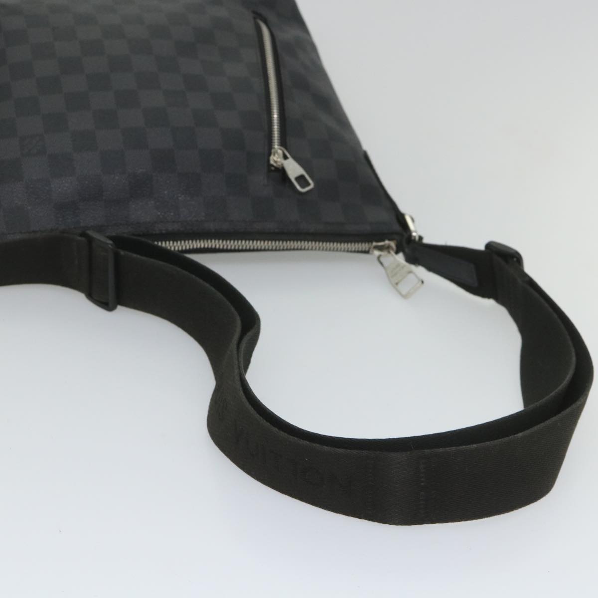 LOUIS VUITTON Damier Graphite Mick PM Shoulder Bag N40003 LV Auth bs8820