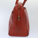 CHANEL Shoulder Bag Leather Orange CC Auth bs8843-3