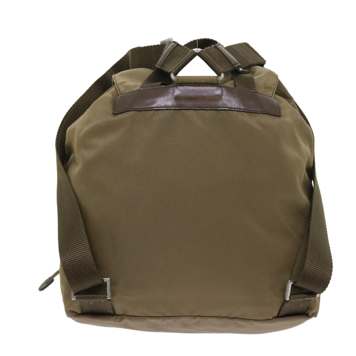 PRADA Backpack Nylon Khaki Auth bs8855