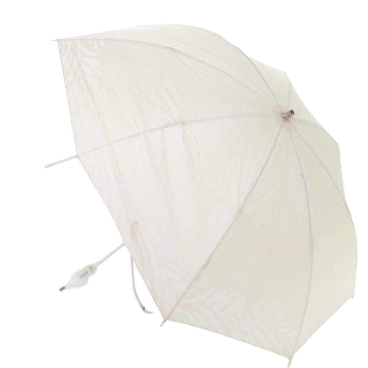 FENDI Zucchino Canvas Folding Umbrella Nylon 3Set Brown Beige Auth bs8876