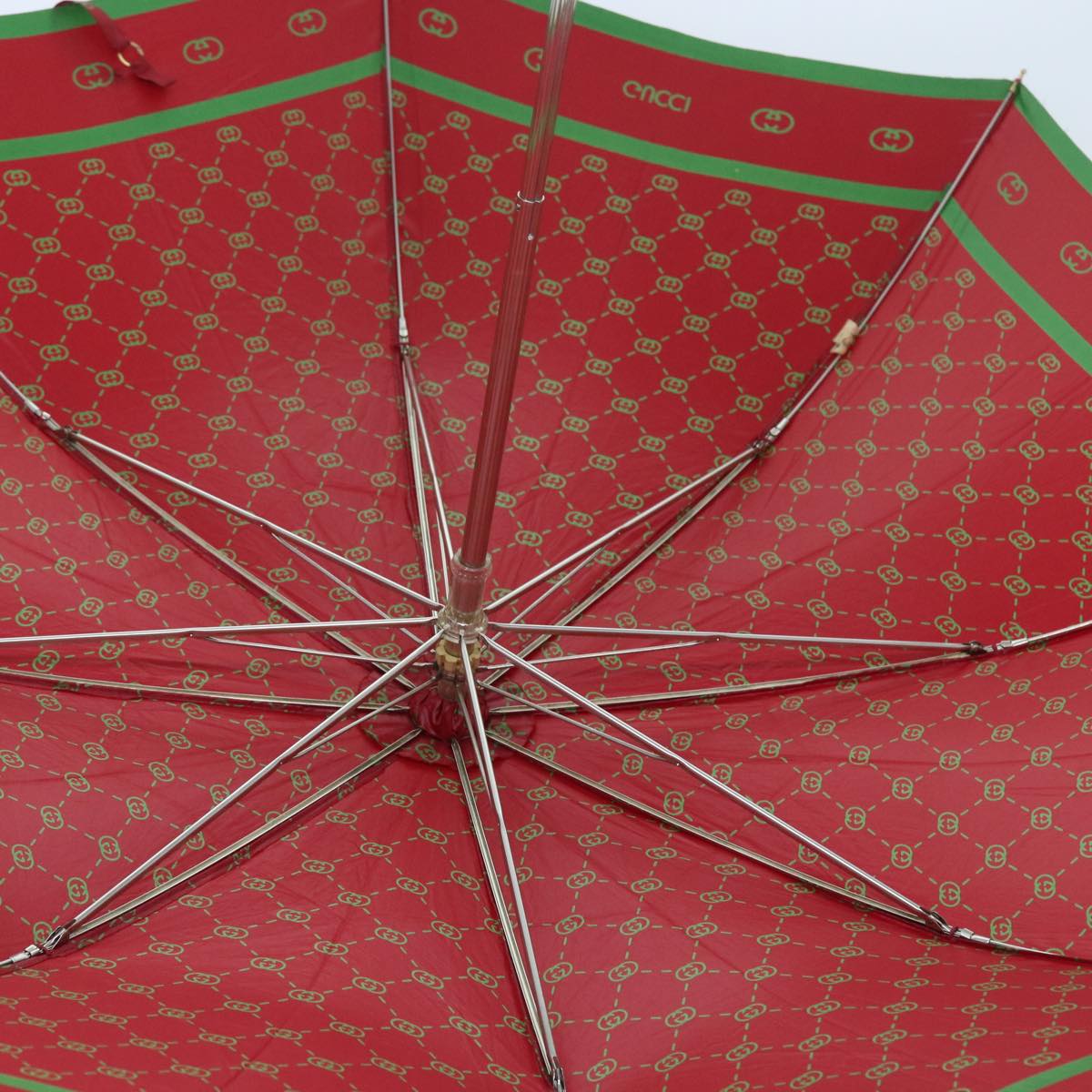 CELINE Gucci Macadam GG Folding Umbrella Nylon 3Set Pink Black Red Auth bs8880