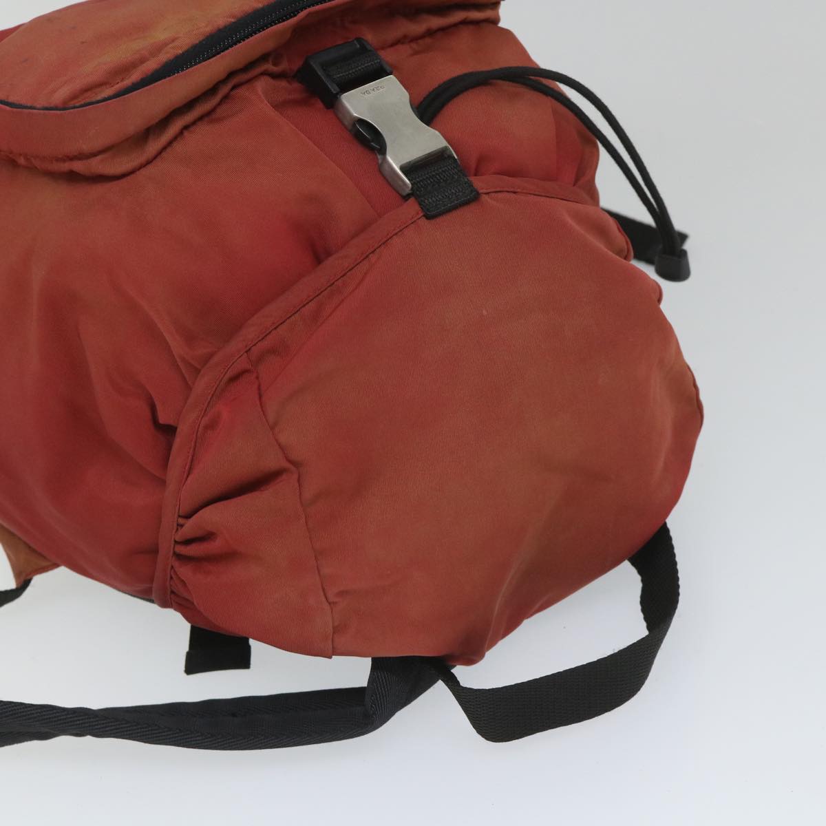 PRADA Backpack Nylon Red Auth bs8895