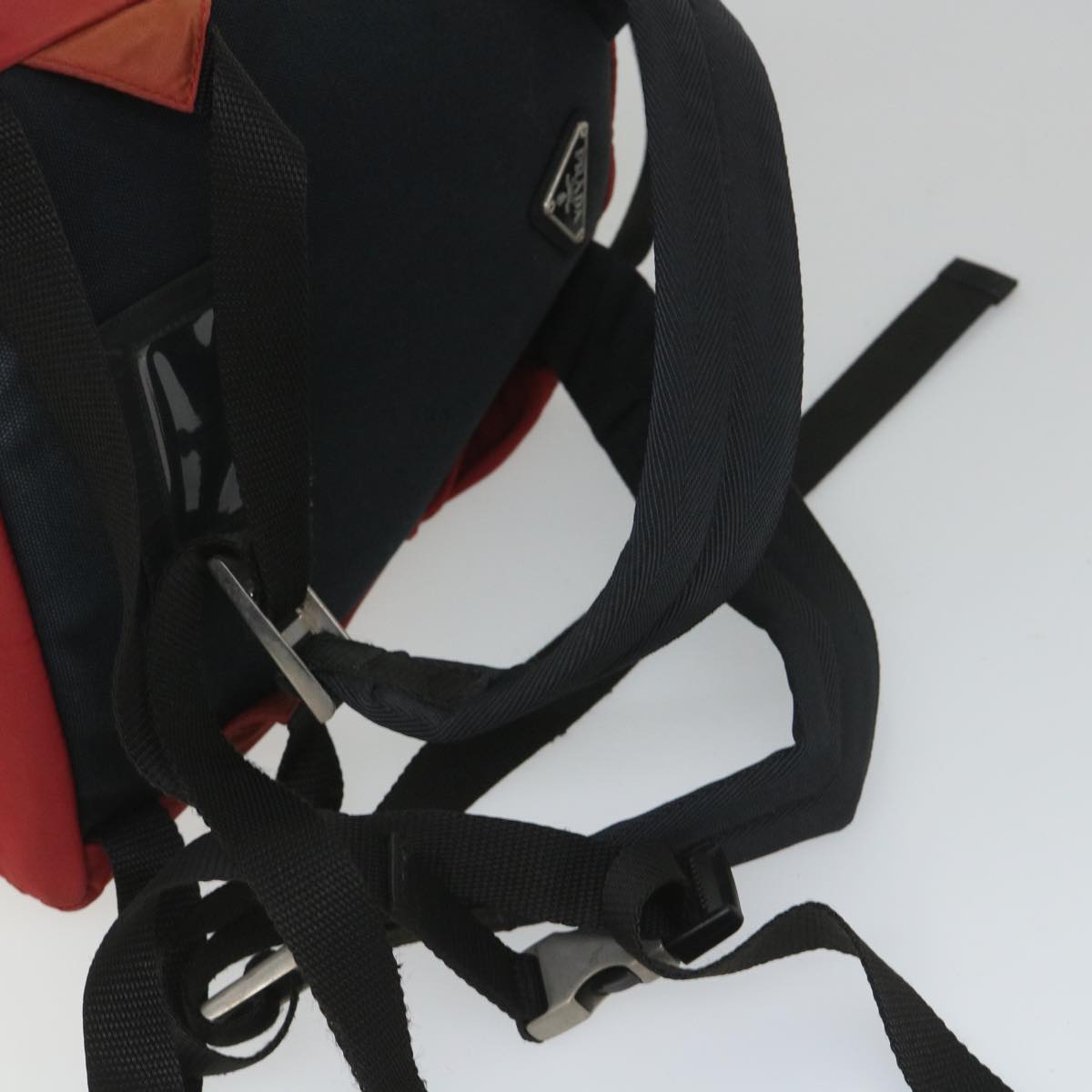 PRADA Backpack Nylon Red Auth bs8895