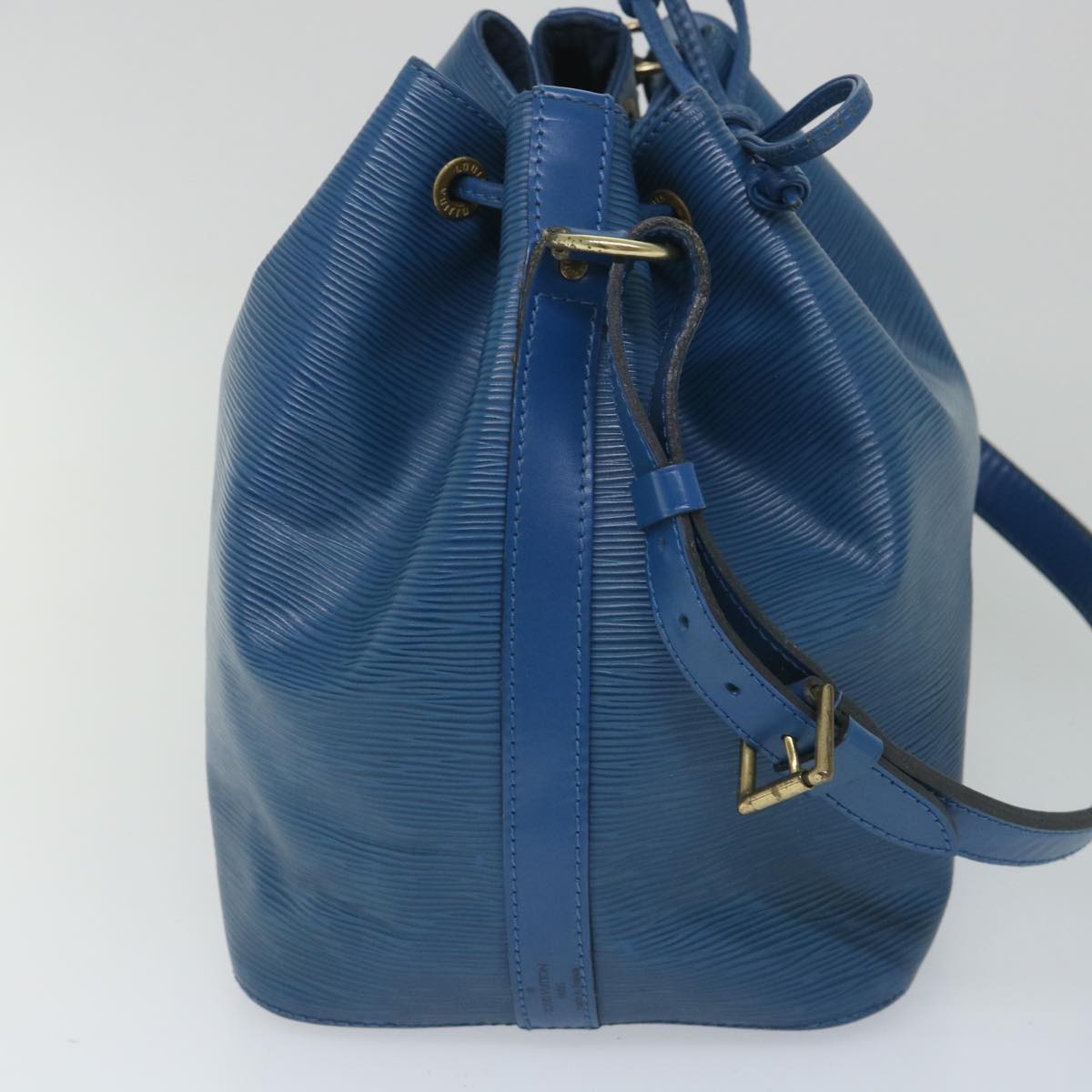 LOUIS VUITTON Epi Petit Noe Shoulder Bag Blue M44105 LV Auth bs8902