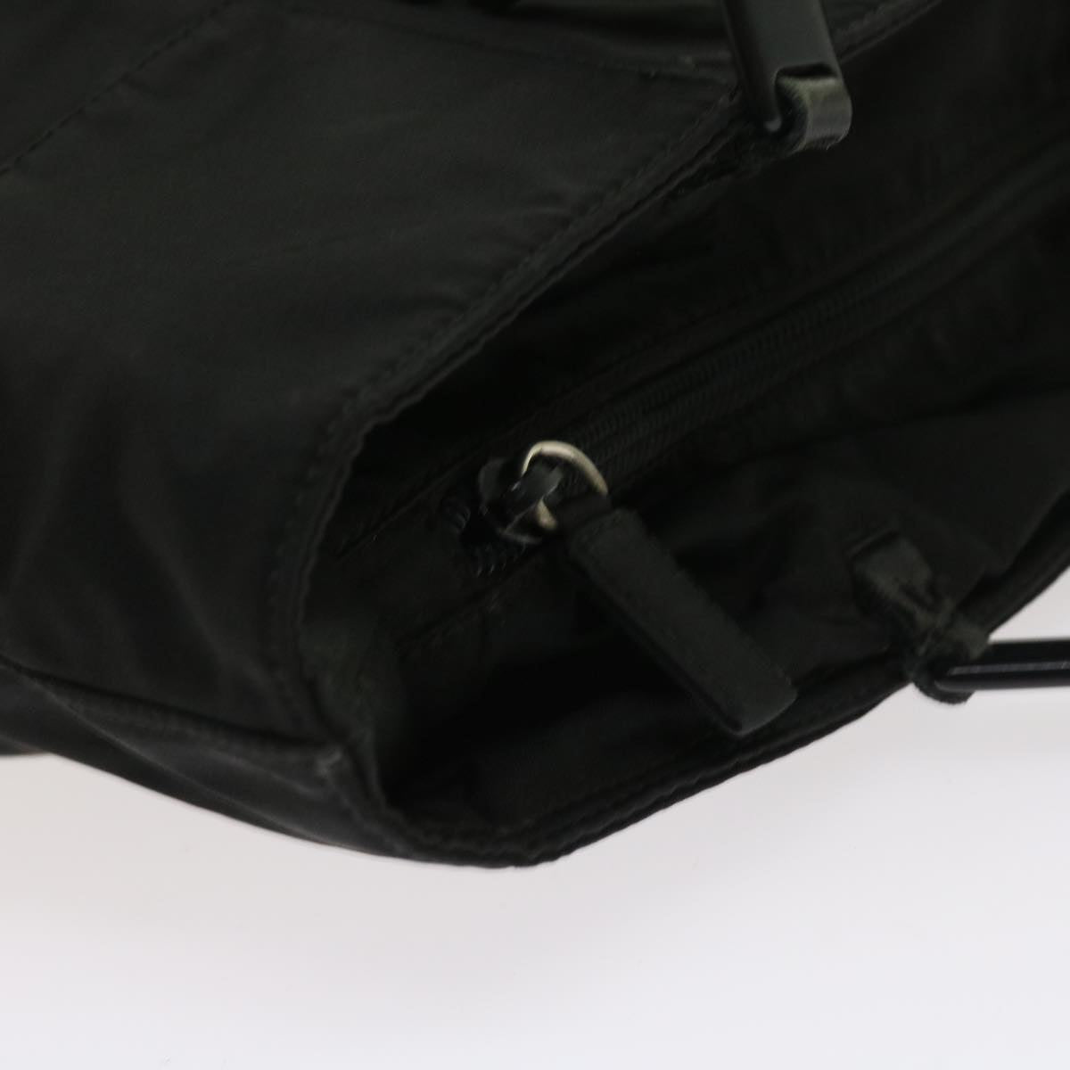 PRADA Shoulder Bag Nylon Black Auth bs8907