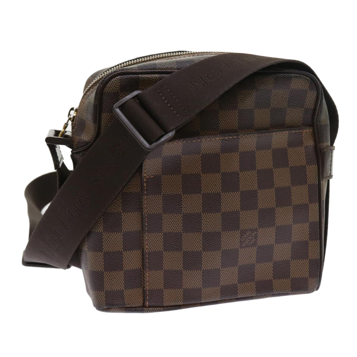 LOUIS VUITTON Damier Ebene Olaf PM Shoulder Bag N41442 LV Auth bs8919