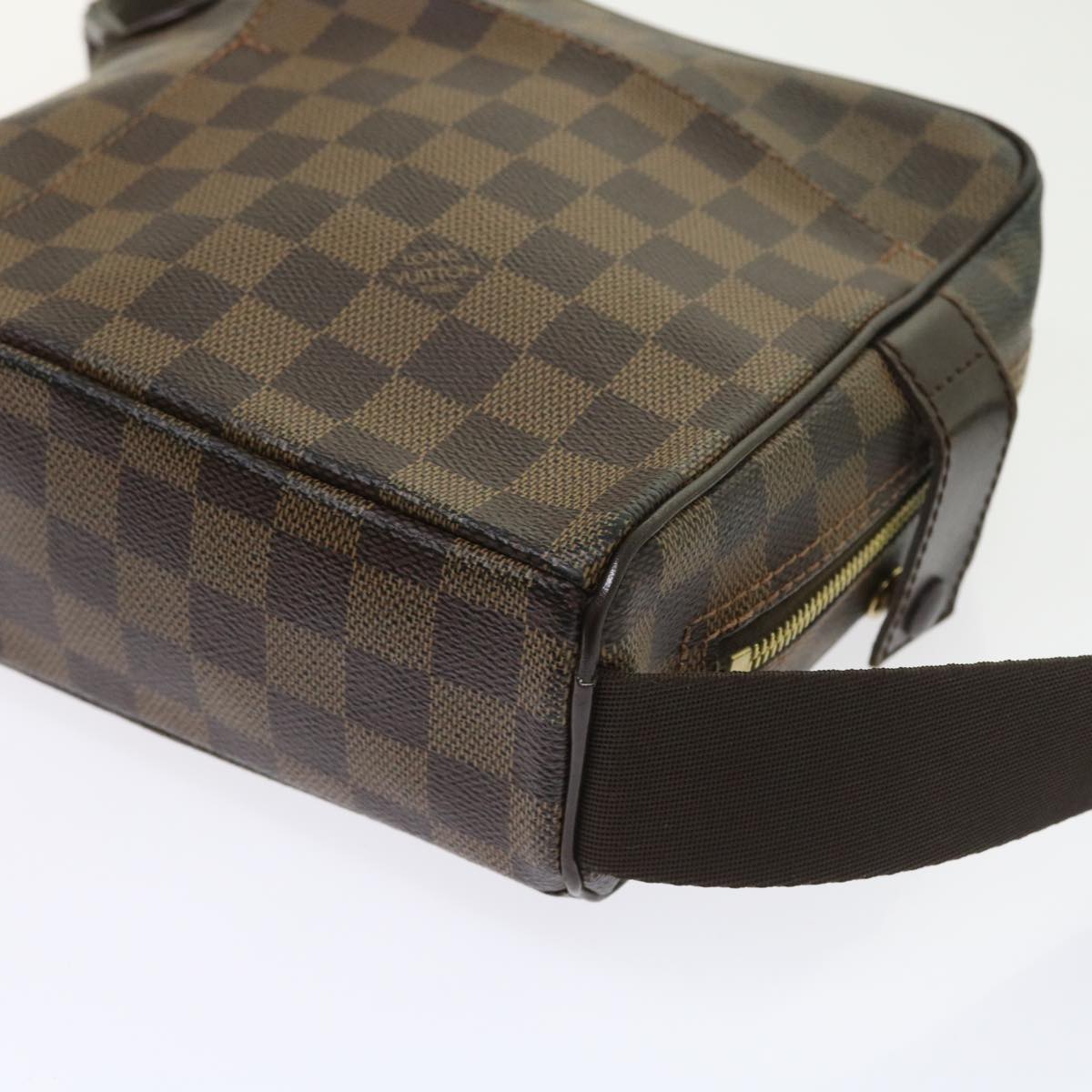 LOUIS VUITTON Damier Ebene Olaf PM Shoulder Bag N41442 LV Auth bs8919