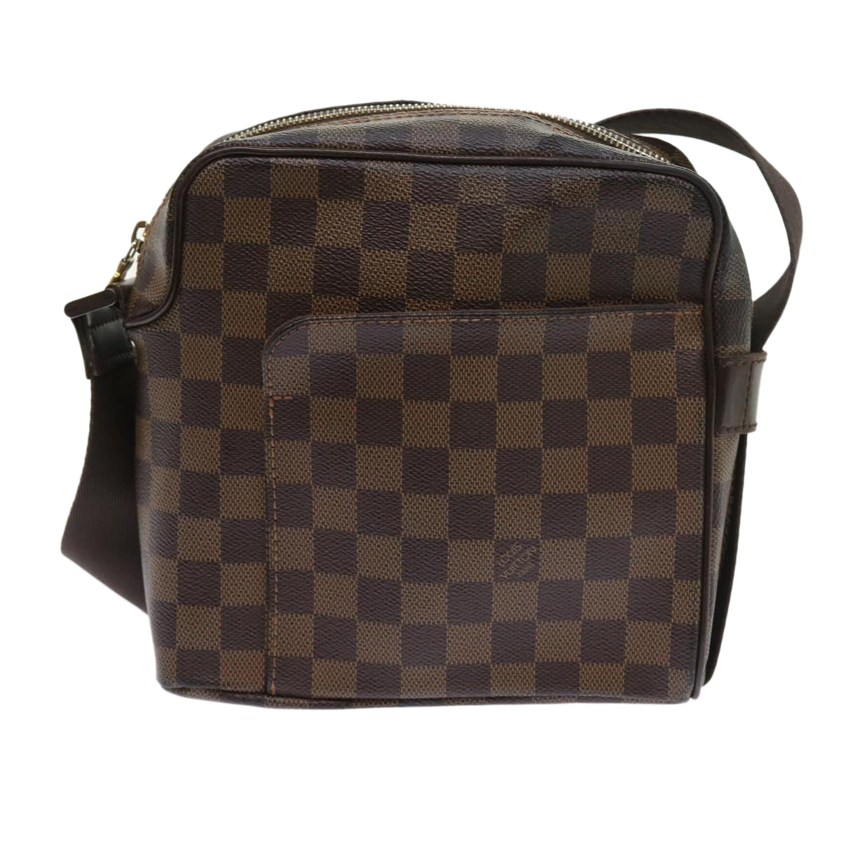 LOUIS VUITTON Damier Ebene Olaf PM Shoulder Bag N41442 LV Auth bs8919