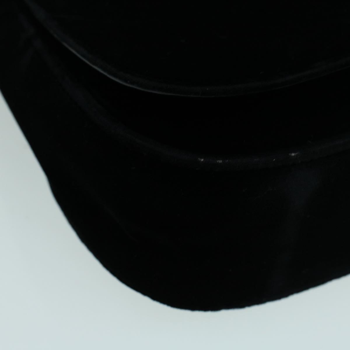 PRADA Shoulder Bag Velor Black Auth bs8924