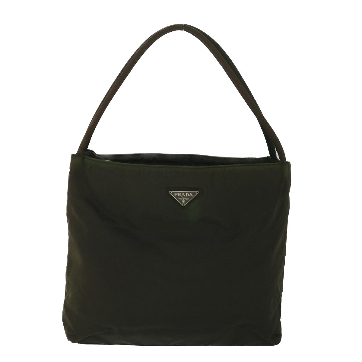 PRADA Shoulder Bag Nylon Green Auth bs8995