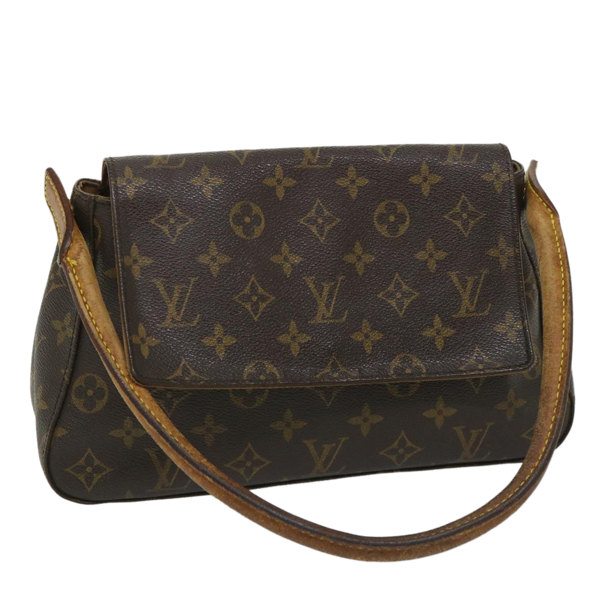 LOUIS VUITTON Monogram Mini Looping Shoulder Bag M51147 LV Auth bs9002