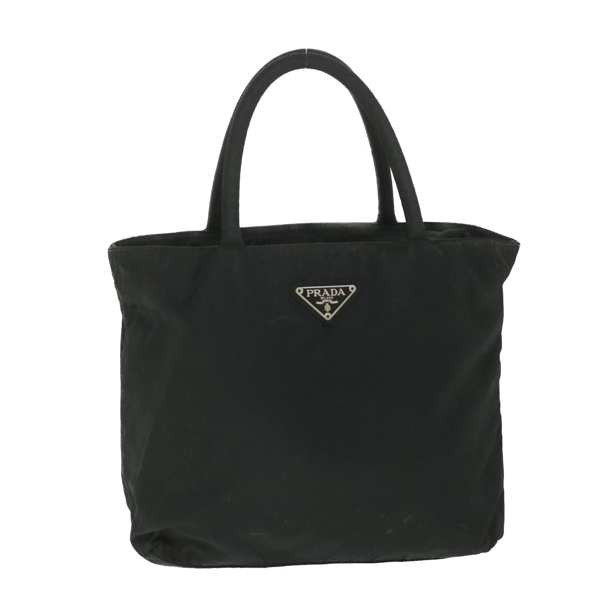 PRADA Hand Bag Nylon Black Auth bs9004