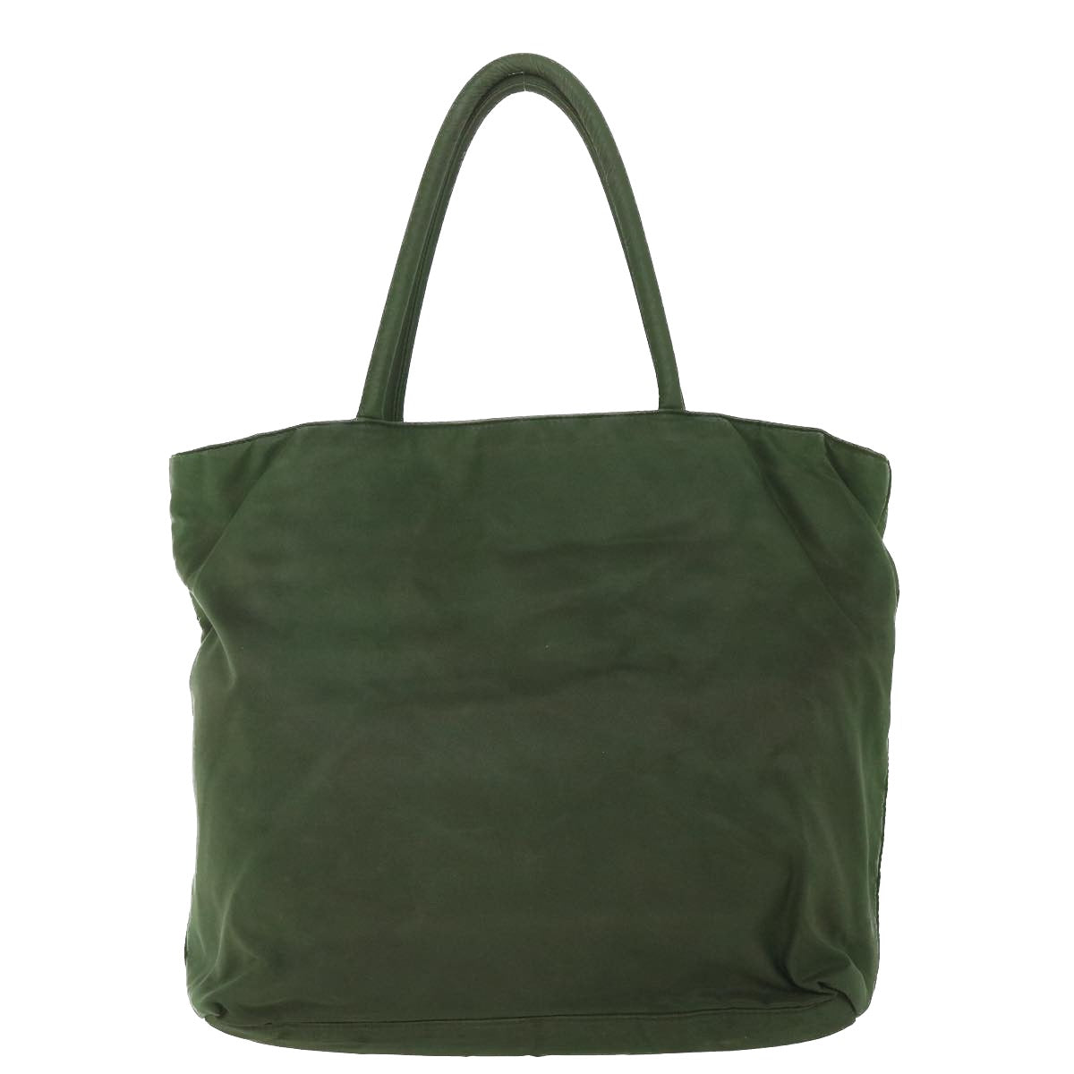 PRADA Hand Bag Nylon Green Auth bs9016 - 0