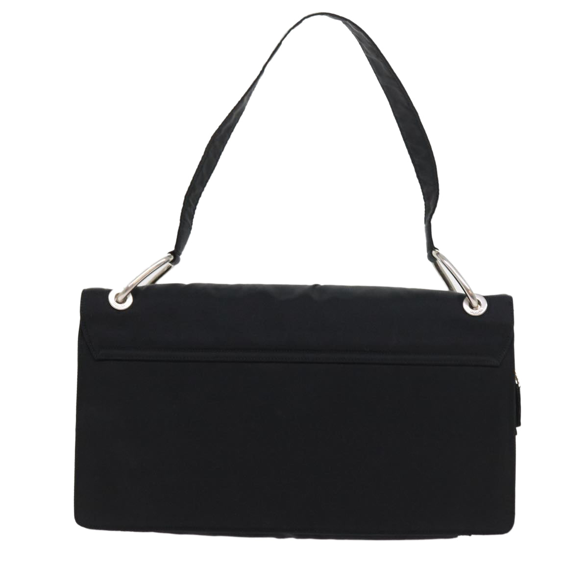 PRADA Shoulder Bag Nylon Black Auth bs9038