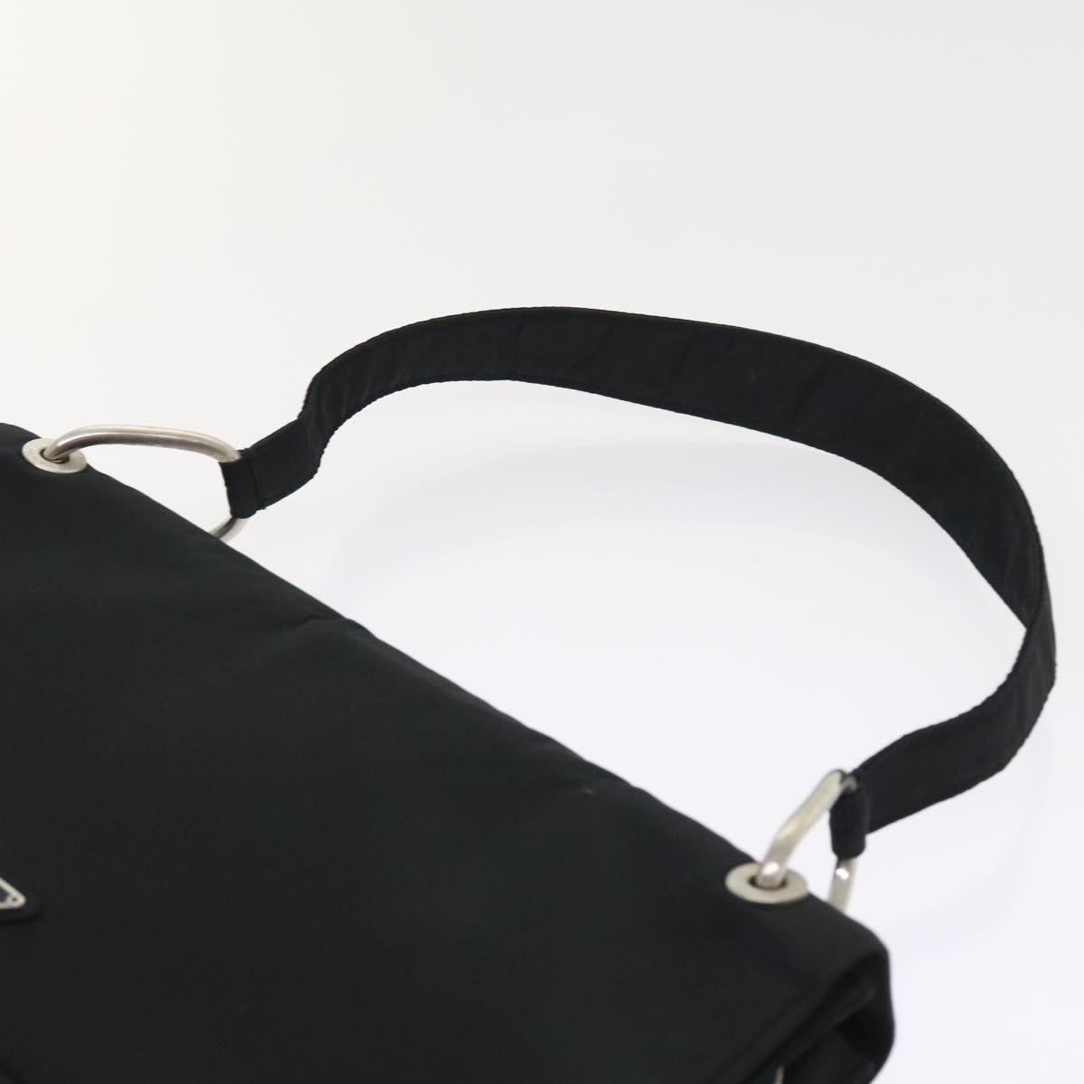 PRADA Shoulder Bag Nylon Black Auth bs9038