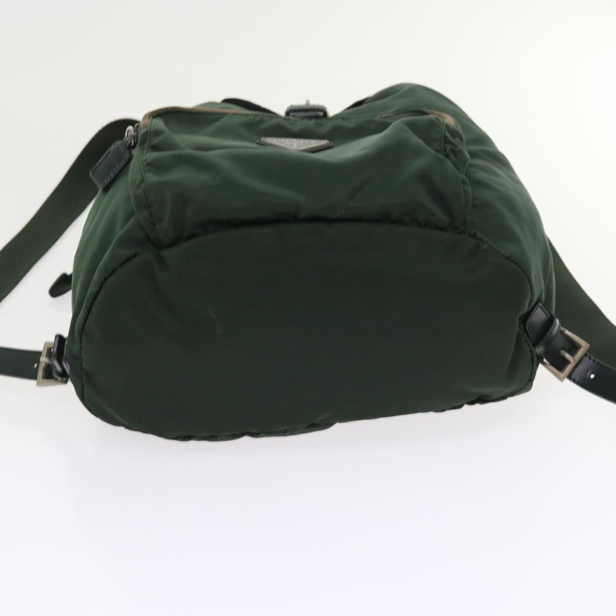 PRADA Backpack Nylon Green Auth bs9039