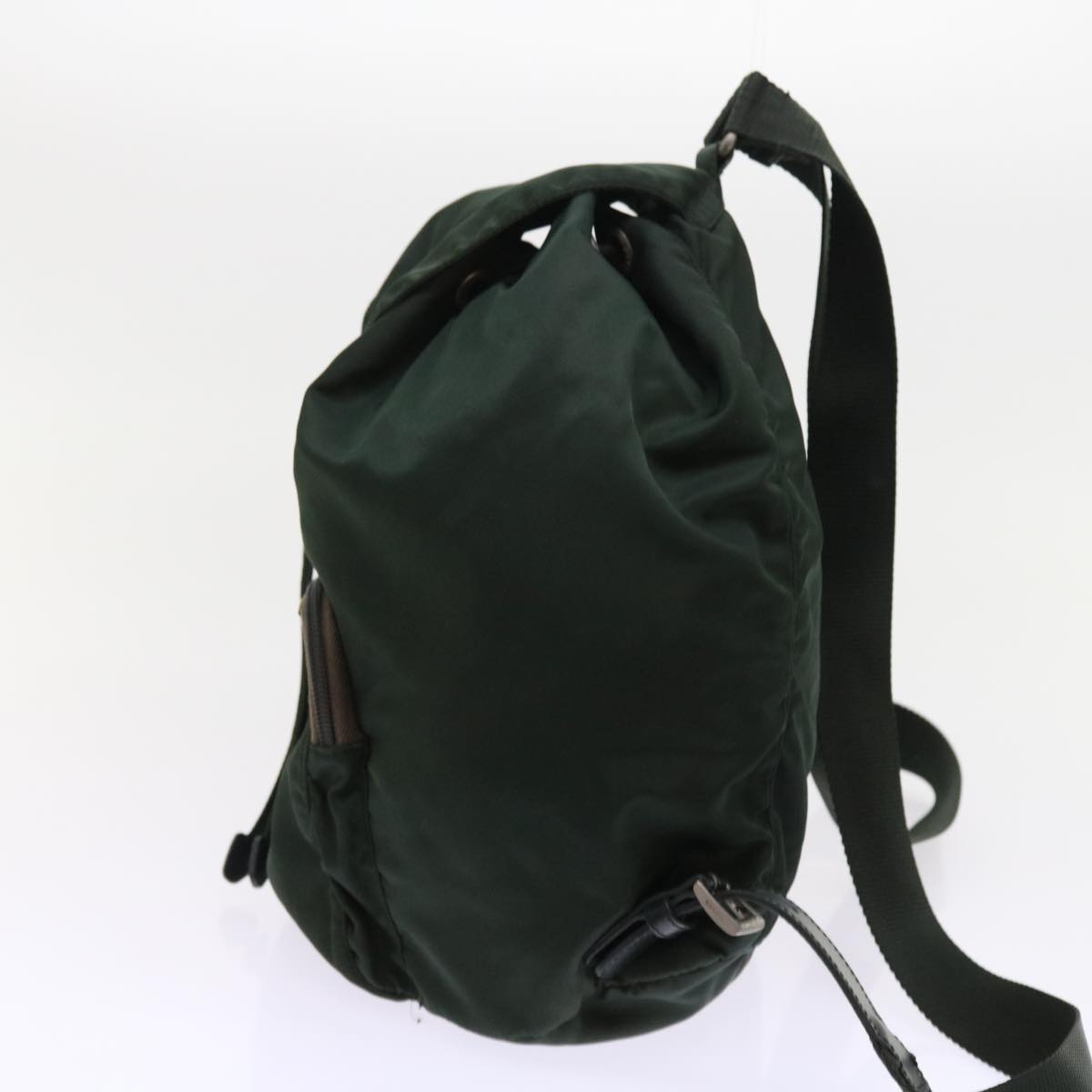 PRADA Backpack Nylon Green Auth bs9039