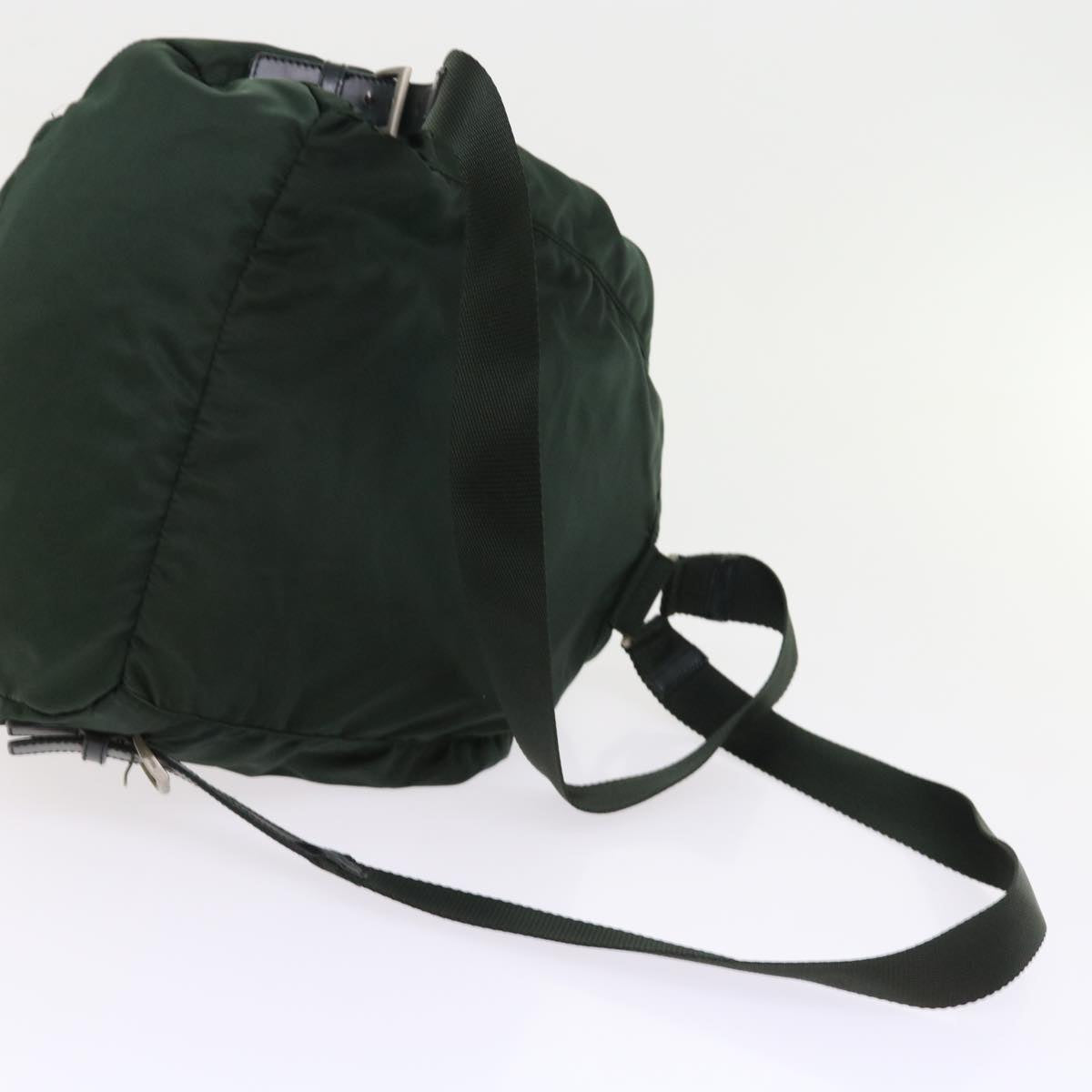 PRADA Backpack Nylon Green Auth bs9039