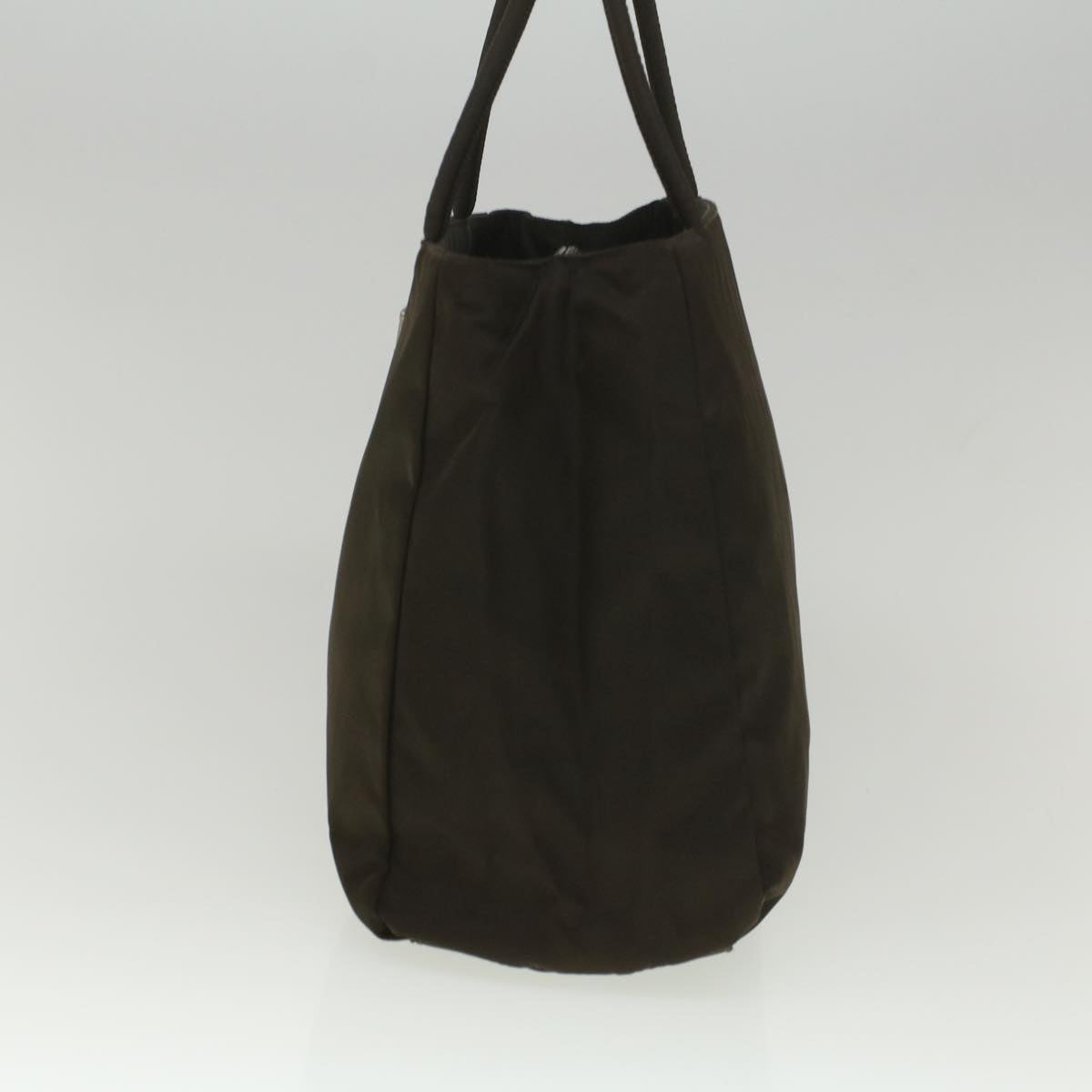 PRADA Hand Bag Nylon Brown Auth bs9040