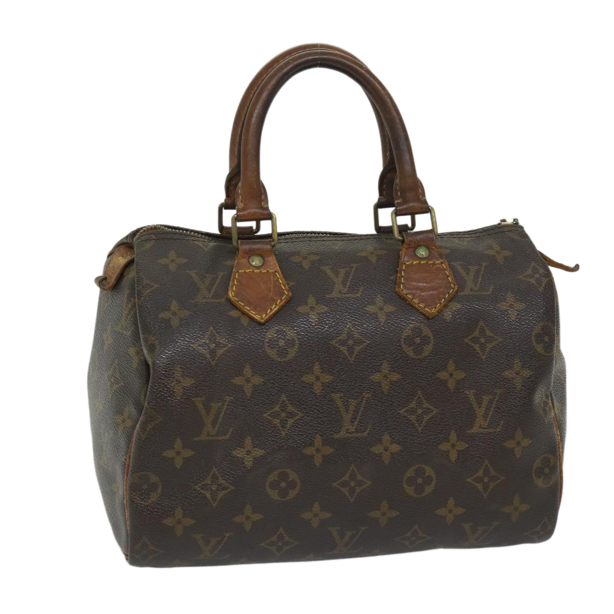 LOUIS VUITTON Monogram Speedy 25 Hand Bag M41528 LV Auth bs9054