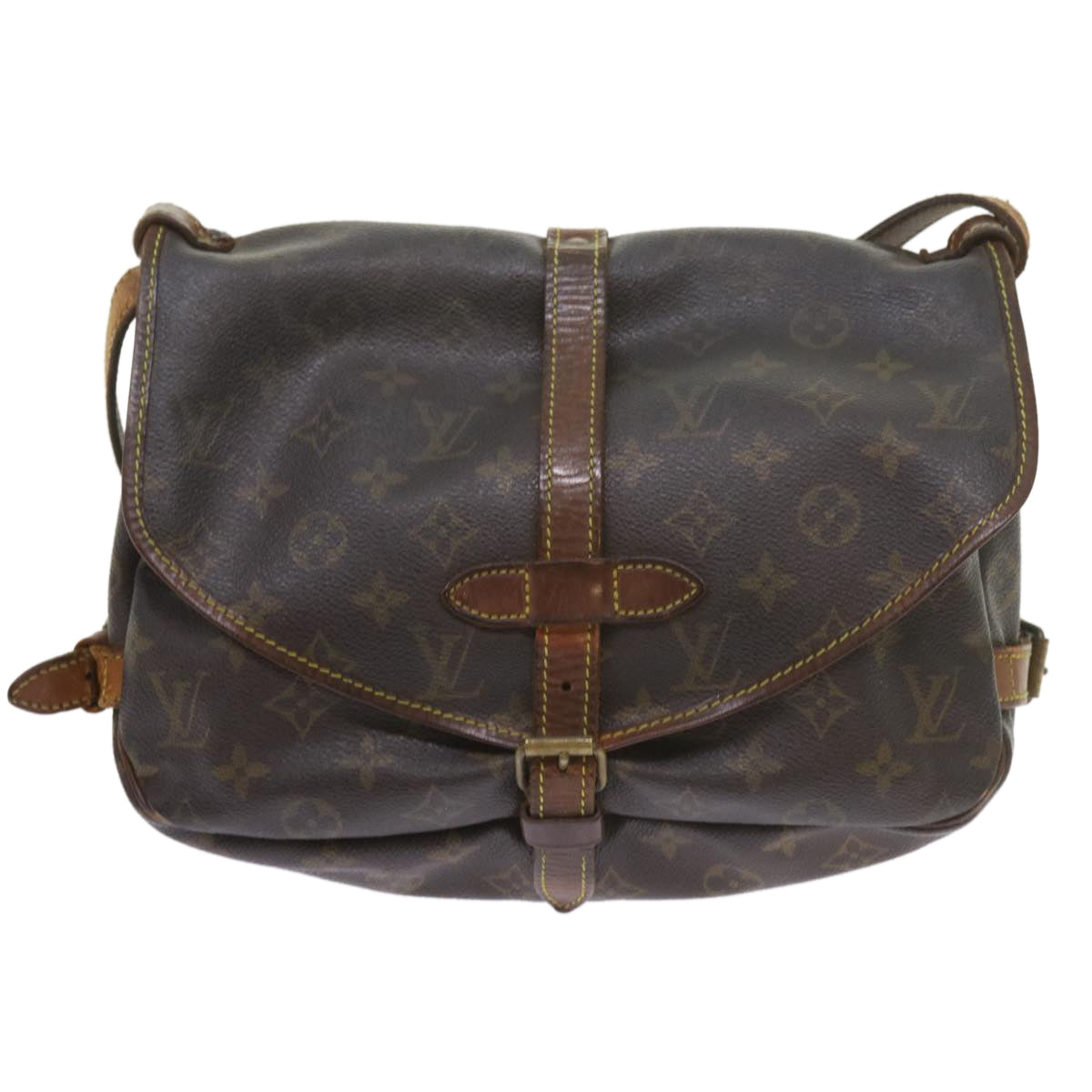 LOUIS VUITTON Monogram Saumur 30 Shoulder Bag M42256 LV Auth bs9057 - 0