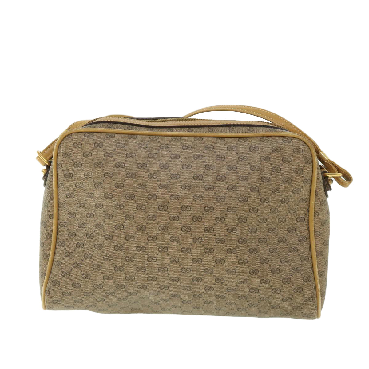 GUCCI Micro GG Supreme Shoulder Bag PVC Leather Beige 007 904 0014 Auth bs9086 - 0