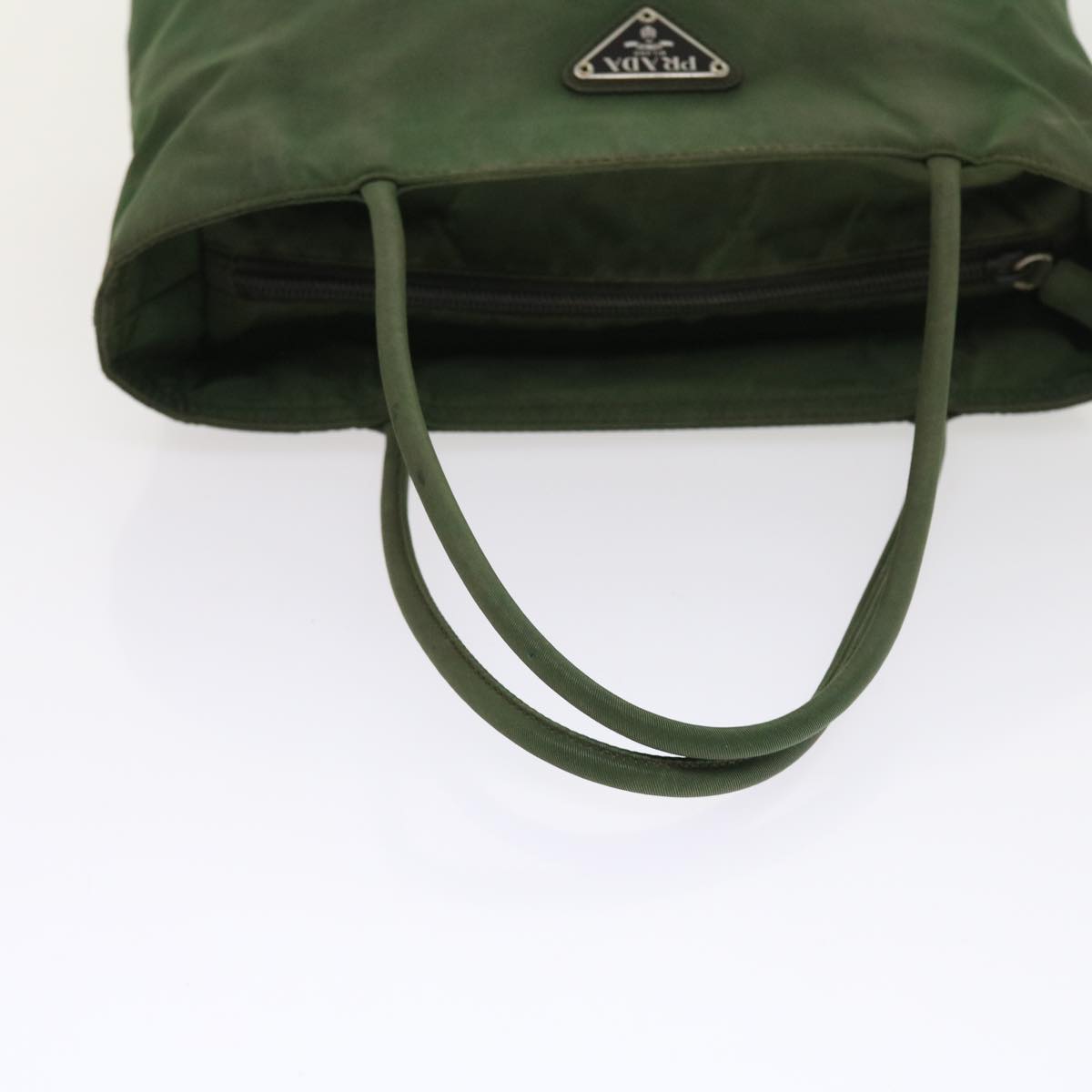 PRADA Shoulder Bag Nylon Green Auth bs9088