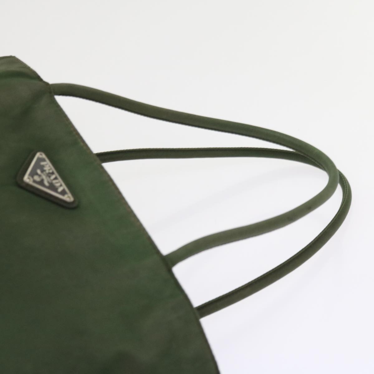 PRADA Shoulder Bag Nylon Green Auth bs9088