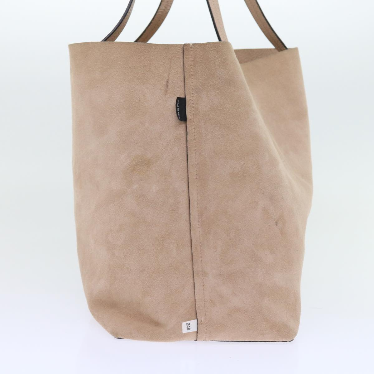 Miu Miu Tote Bag Suede Leather Pink Auth bs9097