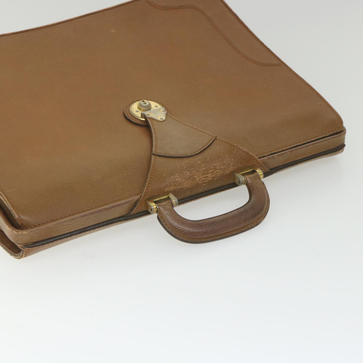 Burberrys Nova Check Shoulder clutch Hand Bag Leather 3Set Brown Auth bs9098