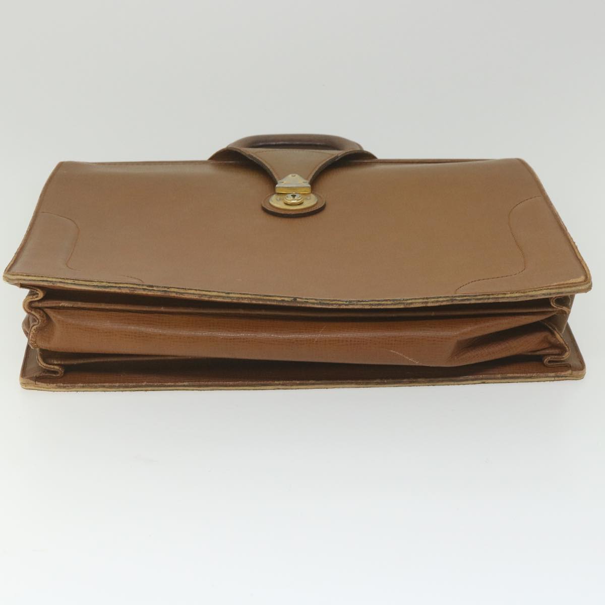 Burberrys Nova Check Shoulder clutch Hand Bag Leather 3Set Brown Auth bs9098