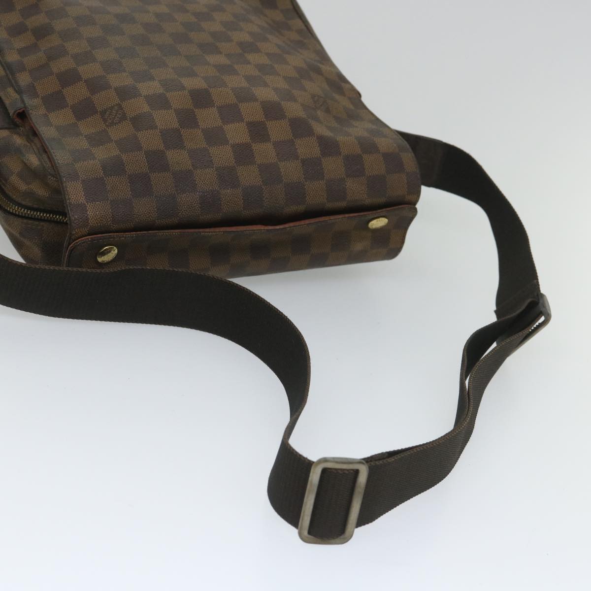 LOUIS VUITTON Damier Ebene Naviglio Shoulder Bag N45255 LV Auth bs9133