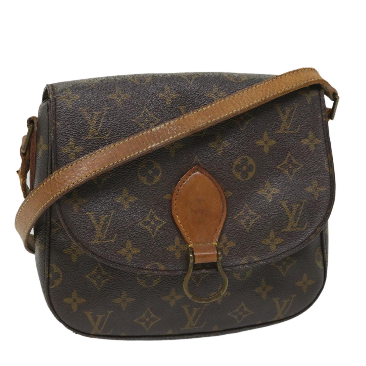 LOUIS VUITTON Monogram Saint Cloud GM Shoulder Bag M51242 LV Auth bs9135