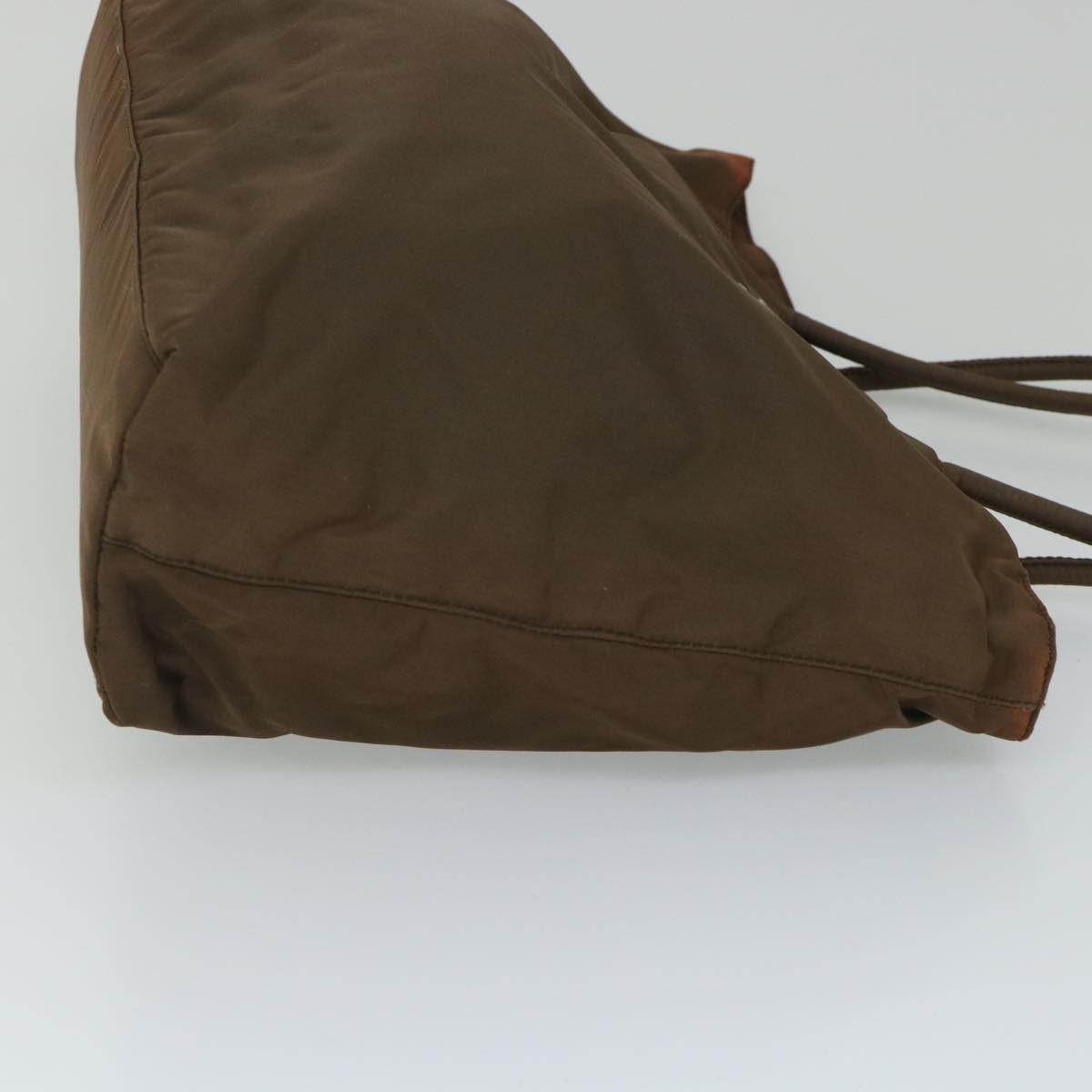 PRADA Shoulder Bag Nylon Brown Auth bs9145