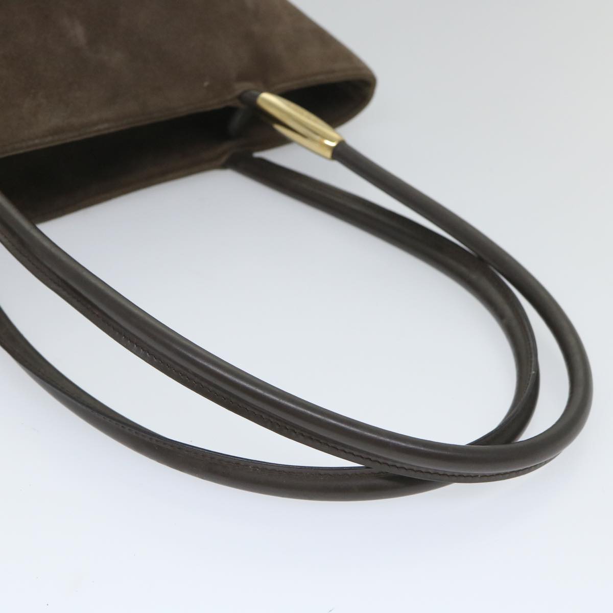 GUCCI Shoulder Bag Suede Brown 002 2122 0465 Auth bs9151