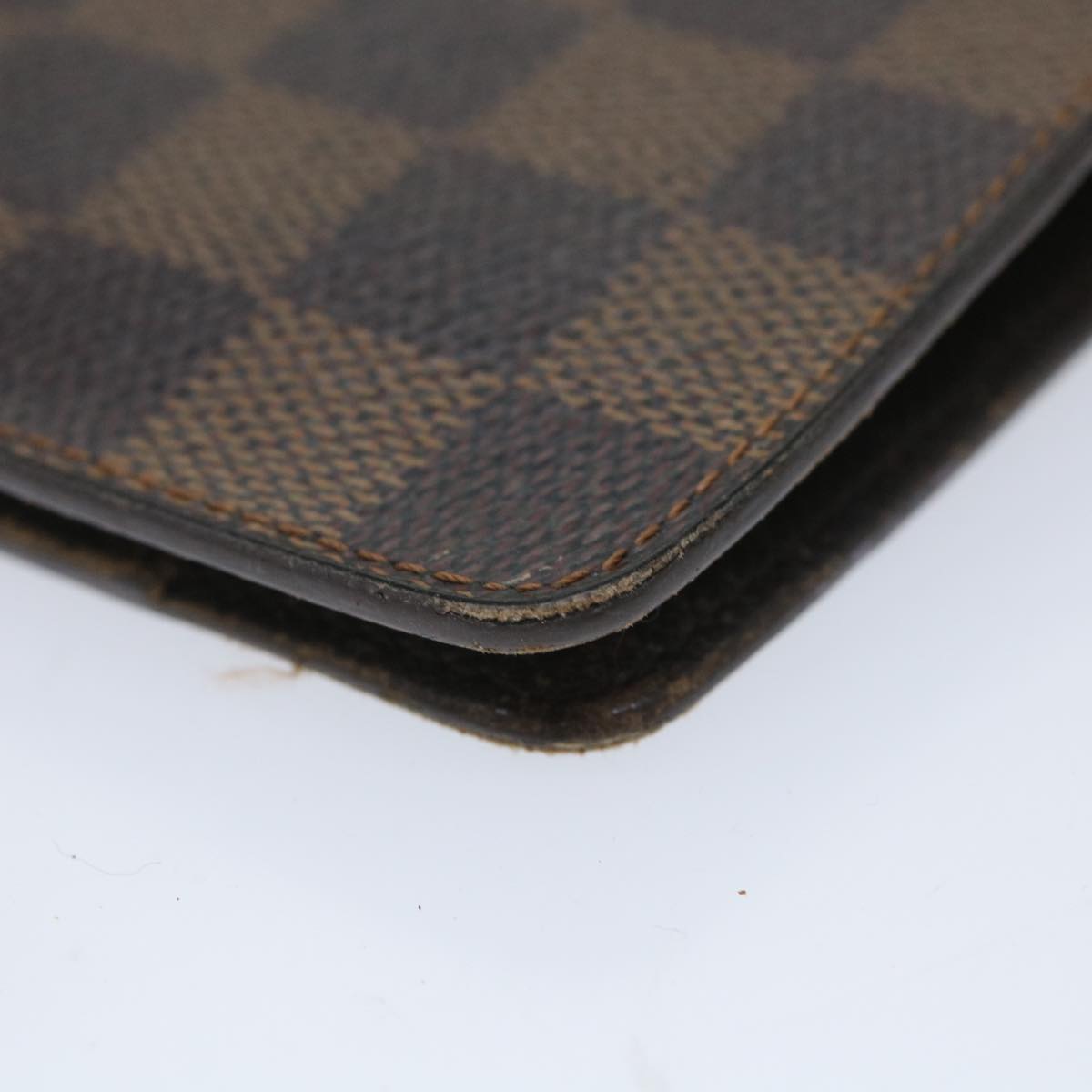 LOUIS VUITTON Damier Ebene Agenda MM Day Planner Cover R20240 LV Auth bs9163