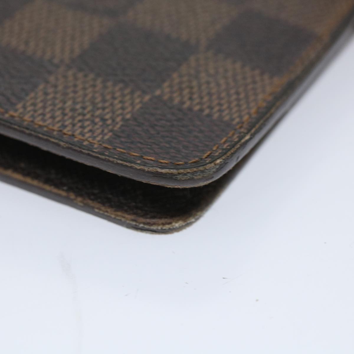 LOUIS VUITTON Damier Ebene Agenda MM Day Planner Cover R20240 LV Auth bs9163