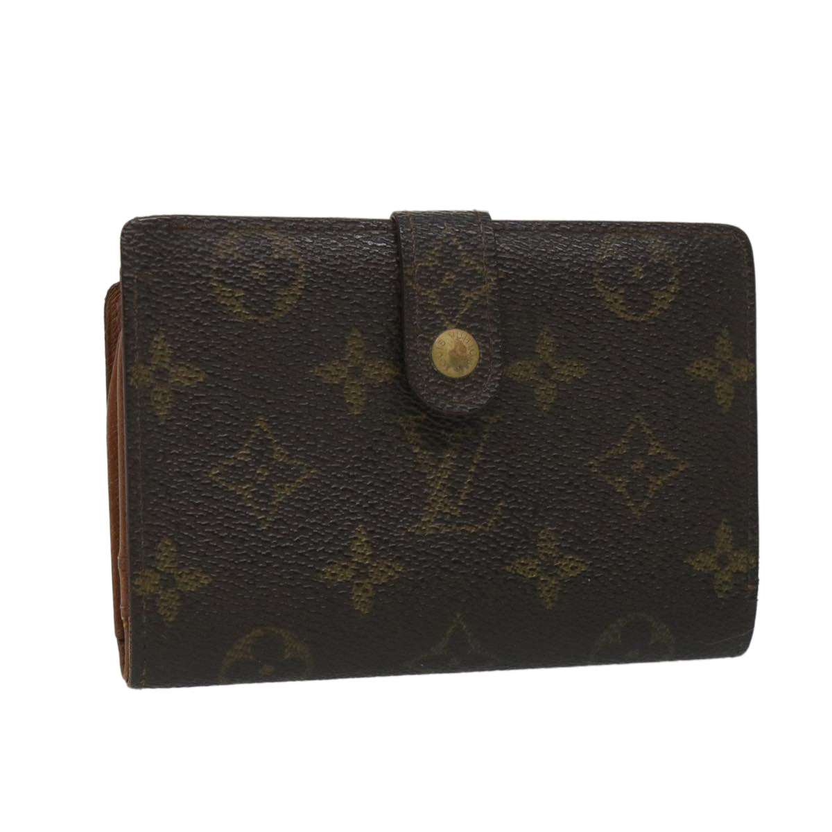 LOUIS VUITTON Monogram Porte Monnaie Billets Viennois Wallet M61663 Auth bs9191